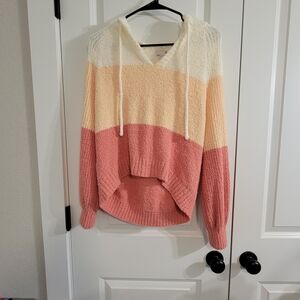 Colorblock Hooded Sweater